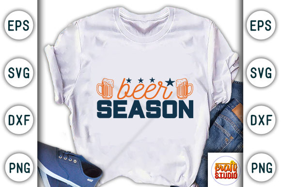 Beer Season: Graphics & T-Shirt Designs for Crafters