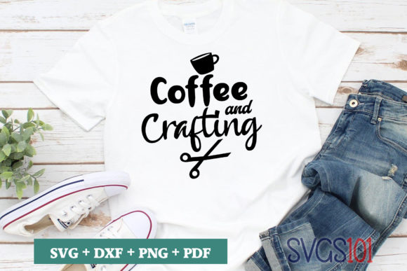 Coffee and Crafting Graphics for T-Shirt Designs