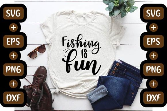 Fishing Design, Fishing is Fun Graphics & T-Shirt Designs