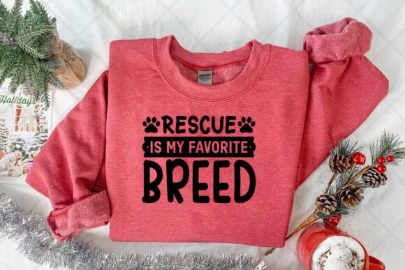 Rescue is My Dog Breed: T-Shirt Designs & Graphics