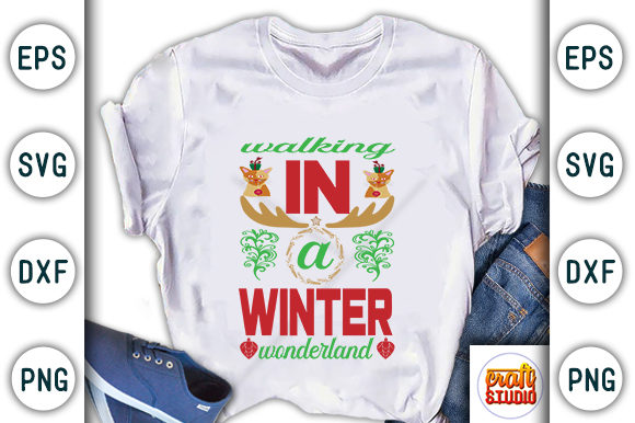 Walking in a Winter Wonderland Embroidery Design
